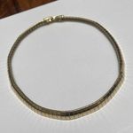 Trifari Signed Necklace Gold Tone Choker Photo 0