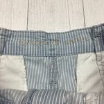 American Eagle  Blue & White Pinstripe Short With Belt Size 4 Photo 3