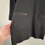 NWT AGB Grey Long Sleeve Sweater Dress Zipper Pockets Winter Large Comfy Gray Photo 4