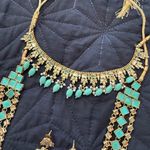 Indian Pakistani complete bridal wedding jewelry set Gold Photo 5