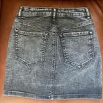 Garage Acid Washed Black Jean Mini Skirt Photo 3
