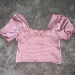 Love Tree pink silk top Photo 2