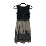 Ultra Pink  Black and White Smocked Mini Sundress Photo 2
