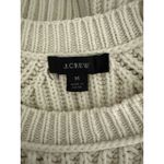 J.Crew  Chunky Ribbed Crewneck Long Sleeve Pullover Sweater Stretch M Cream Photo 7