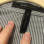 BCBGMAXAZRIA   Pinstripe Sleeveless Collared Blouse Womens S Twist Preppy Twee Photo 2