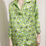 Victoria's Secret  Lime Satin Night LS Shirt XS Photo 2