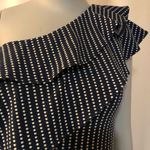 Amanda Uprichard  Polka Dot One Shoulder Ruffle Mini Dress Size S Photo 3