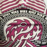 Nike Rare!!  Swoosh High Neck Support Sports Bra‎ Pink Black Small Dri-Fit Photo 5