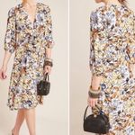 Anthropologie Faithful the Brand x Chloe Midi Dress long sleeve deep VNeck cut 6 Photo 2