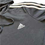 Adidas  women’s Essentials 3- stripes French Terry Cropped‎ hoodie black size M Photo 2