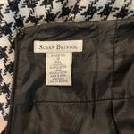 Susan Bristol  wool blend y2k b&w houndstooth lined midi pencil skirt. Size 12. Photo 4