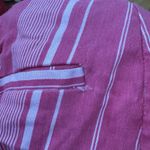 Size Small 7th Avenue Design Studio Pink Striped Pants High Rise Capri Stripes Photo 3