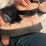 UGG  Women’s Boom Buckle Pink and Black Ankle Boots Sheepskin size 5 Photo 3