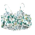 Missguided  Boho Festival Crop Top Sleeveless Floral 6 NWT Photo 3