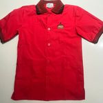 Casey's General Store‎ Gas Station XS Employee Uniform Polo Shirt Button Down Red Photo 0