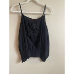 525 America silk cami ruffle top Sz s Black Photo 1