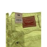 LEVIS High Waisted Lime Denim Mom Shorts Size 27 NEW Green Photo 7