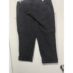 Ann Taylor Loft Women’s Navy Blue Polka Dot Business Casual Career Cropped Pants Size 12 Photo 1