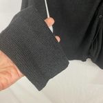 August Silk  Black Ribbed Silk V Neck Cardigan Size Medium Petites Photo 7