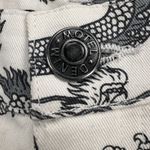 Motel Rocks Zoven Trousers Dragon Rope White High Waist 32" Inseam Size M Photo 5