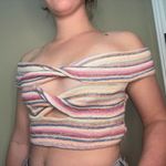 Kimchi Blue URBAN OUTFITTERS Off Shoulder Twisted Front Crop Top - M Photo 1