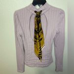 Free People NWOT  Party In The Back Ribbed Cutout Open Back Scarf Tie Top Photo 3