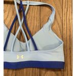 Under Armour Women's Two Tone Blue Strappy Padded Sports Bra S Photo 5