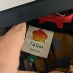 Farm Rio Heart Deco Buttdown Midi Skirt Orange Size XS Photo 2