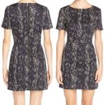 French Connection  Black White Diamond Geometric Snake Snakeskin ish Sheath Dress Photo 1