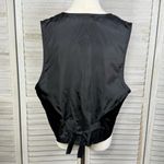 TRES PAQUETTE (Byer California) Vintage Black Velvet Vest w Sparkle Design Photo 1