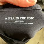 A pea in the pod A Pea In The Pod Maternity Black Soft Short Sleeve T-shirt Dress Extra Small Photo 2