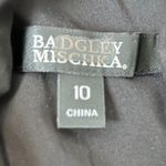 Badgley Mischka Louisa Black Embellished Formal Long Maxi Beaded Lace Gown Mother of Bride Groom Dress Photo 10