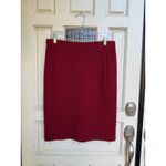 Michael Kors Cinnabar Red Quilted Pencil Skirt Career Workwear Size Medium NWT Photo 3