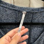 Karen Millen  Blue Stripe Studded Tee Womens Size 8 Mixed Media Linen Photo 1