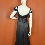 Maryam Torabi custom black maxi dress formal gown in soft fabric. E48 Blue Size 6 Photo 7