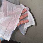 Mlle Gabrielle  White Sheer Camisole Top Photo 4