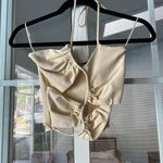 ZARA cutout halter crop Tube top Photo 0