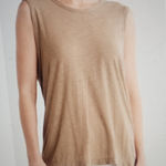 James Perse  Cashew Sleeveless Cotton Tank Size 1 Photo 0