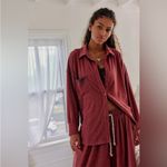Free People  FP INTIMATELY Check it Out Sleep Shirt in Marsala Button Down Medium Photo 1