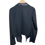 Theory  Brigida Drape Ponte and Lambskin Leather Jacket Sz S Photo 4