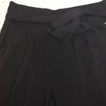 Guess Wide Leg Tie Waist Pant Black Medium Photo 1