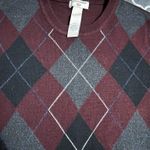 Dockers  Burgundy Argyle Sweater Photo 2