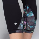 Lululemon RARE Black Curious Jungle Crop Leggings Photo 2
