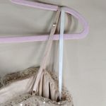 Windsor Beige Sequins Sparkle Party Festive Evening Spaghetti Strap Mini Dress Photo 9