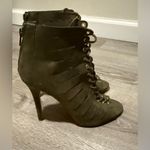 Forever 21  Peep Toe Ankle Booties | Dark Green Stiletto Heels (Sz 7) ✨ Photo 2