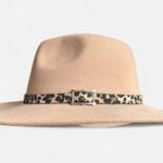 Cato Stylish Tan Fedora with Leopard Band Photo 0
