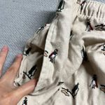 Garnet Hill Beige Cream Flannel Golf Theme 100% Pima Cotton Pajama Pants Large Photo 4