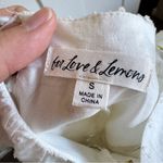 For Love & Lemons  White Embroidered Yellow Daisy Mini Dress Womens S Eyelet Photo 9