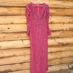 Mac Duggal $998  20349 Embellished Puff Sleeve V Neck Gown Photo 5