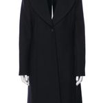 Balenciaga  Virgin Wool Black Coat Photo 3
